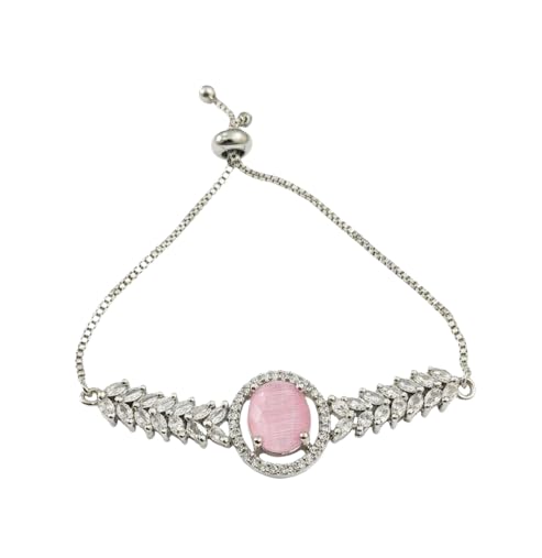 Pastel American Diamond Tennis Bracelet
