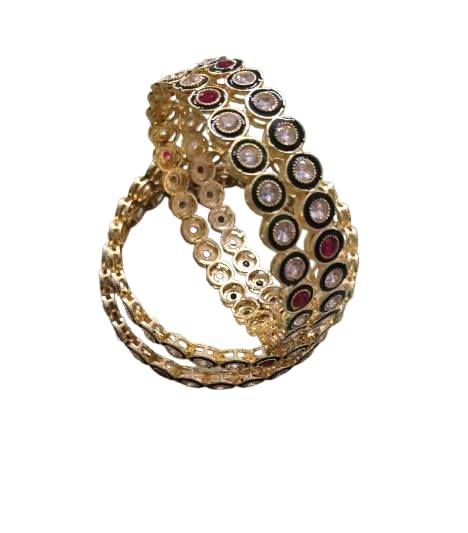 Kundan Kada Bangle Set