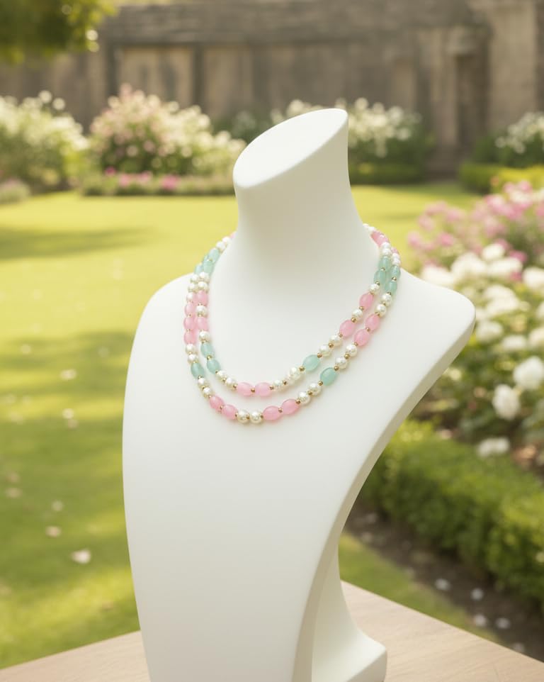 Blush Pearl Mala Necklace