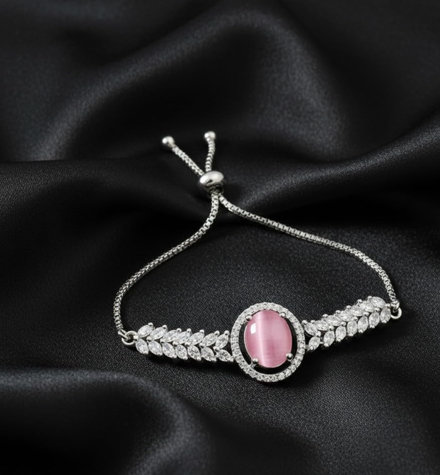 Pastel American Diamond Tennis Bracelet