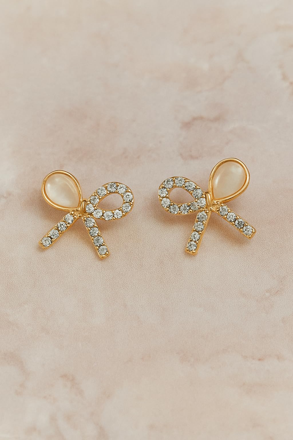 Golden Bow Earrings