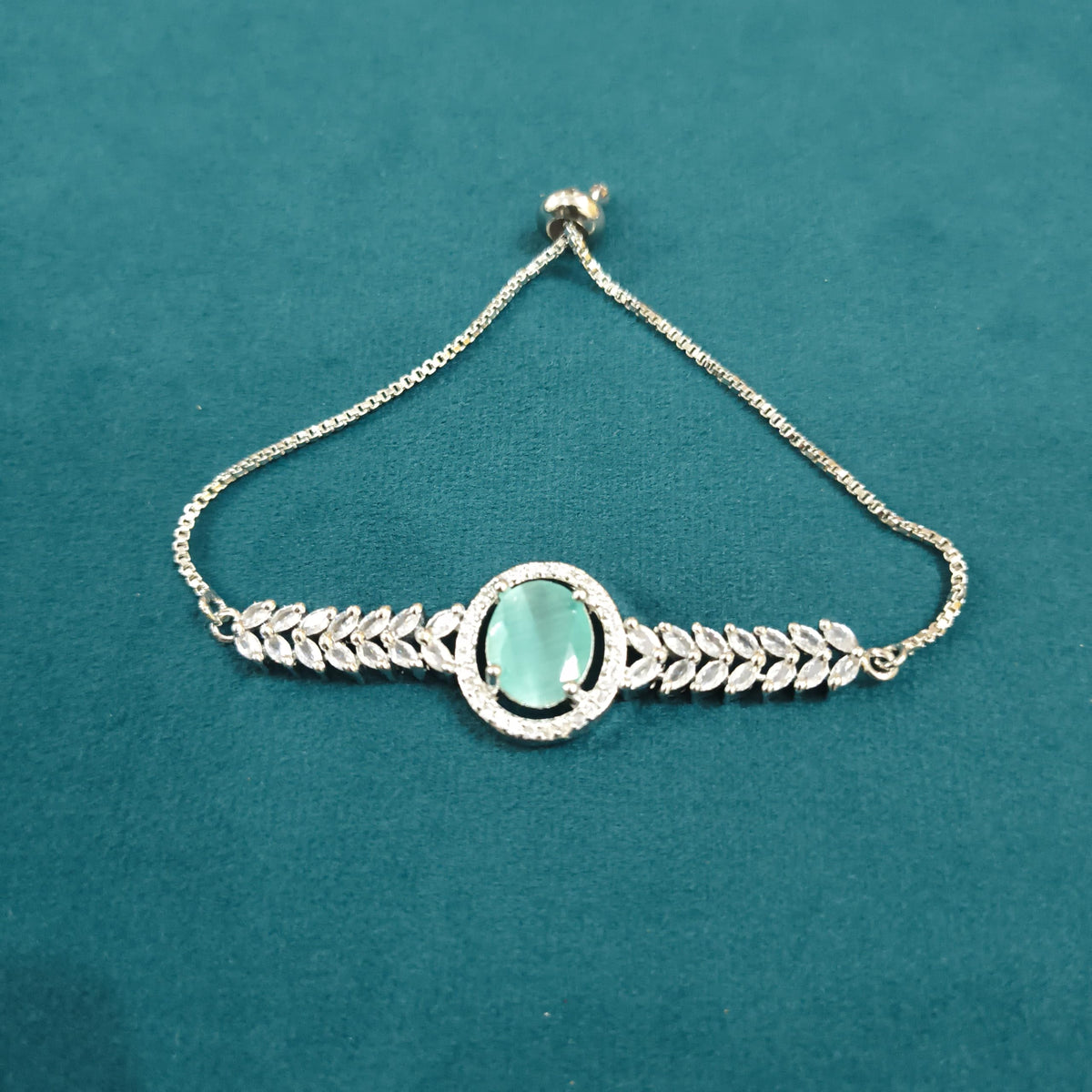 Pastel American Diamond Tennis Bracelet
