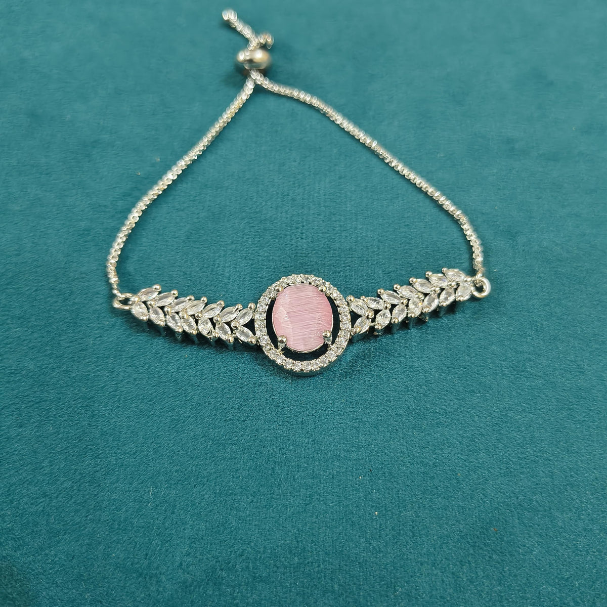 Pastel American Diamond Tennis Bracelet