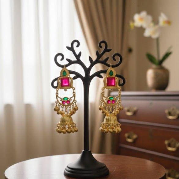 Classic Golden Jhumkis