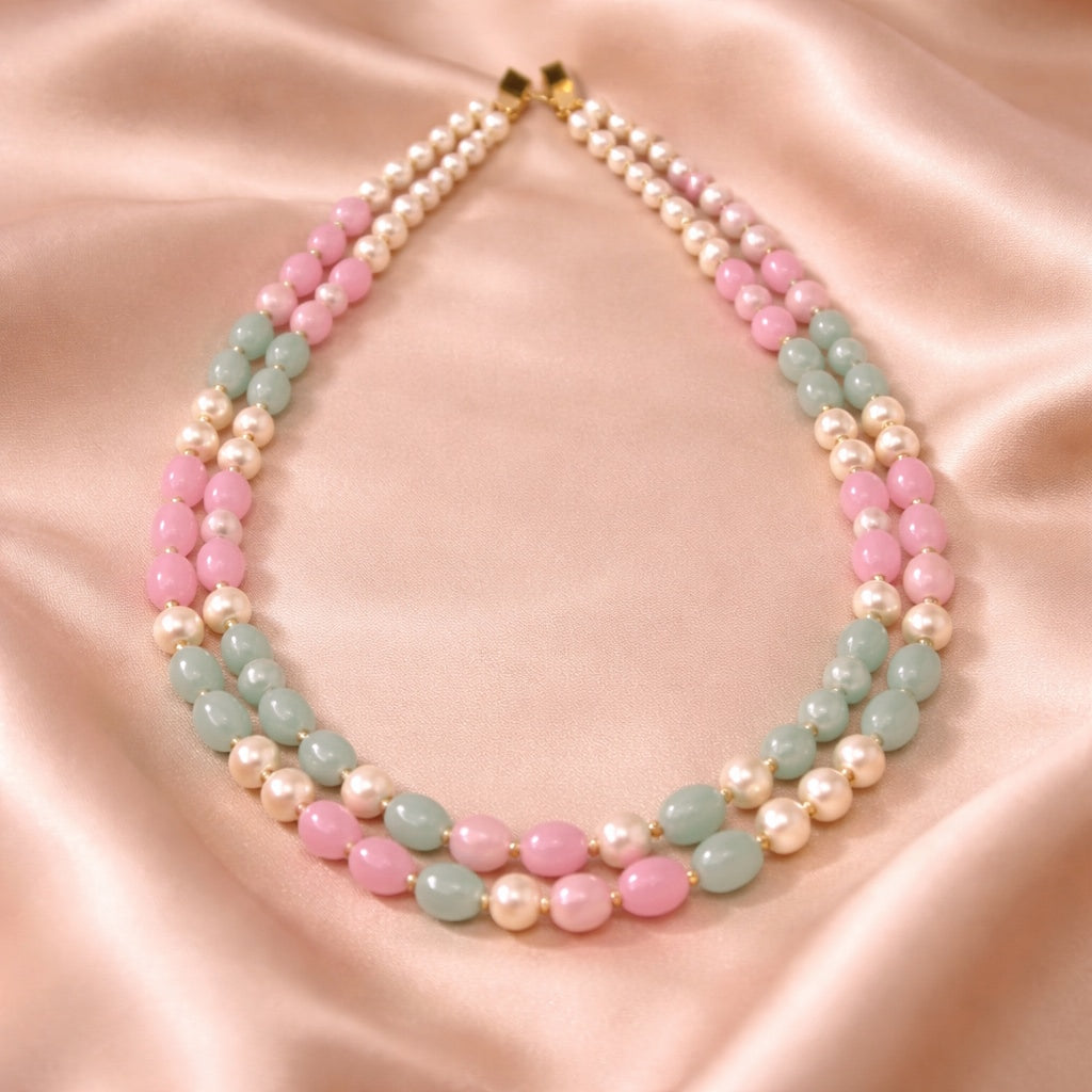 Blush Pearl Mala Necklace