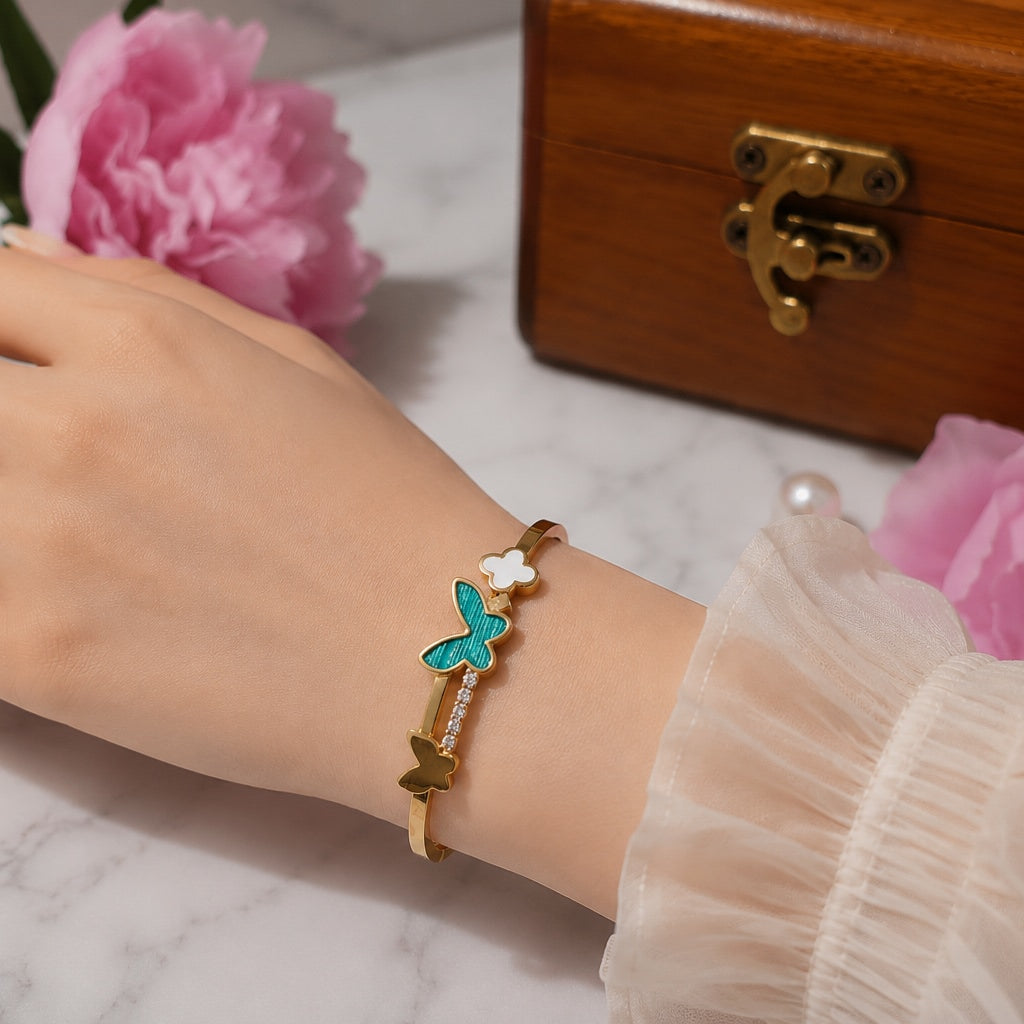 Butterfly Charm Anti-Tarnish Bracelet