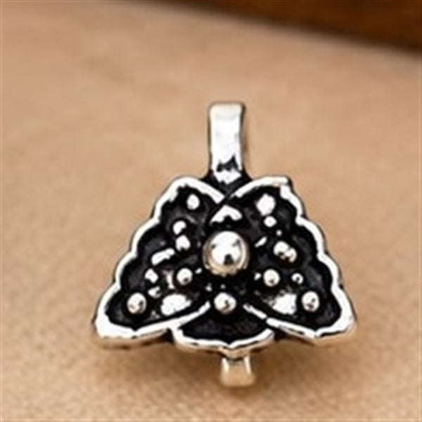 Oxidised Star & Swirl Nose Pin, Bell Motif design